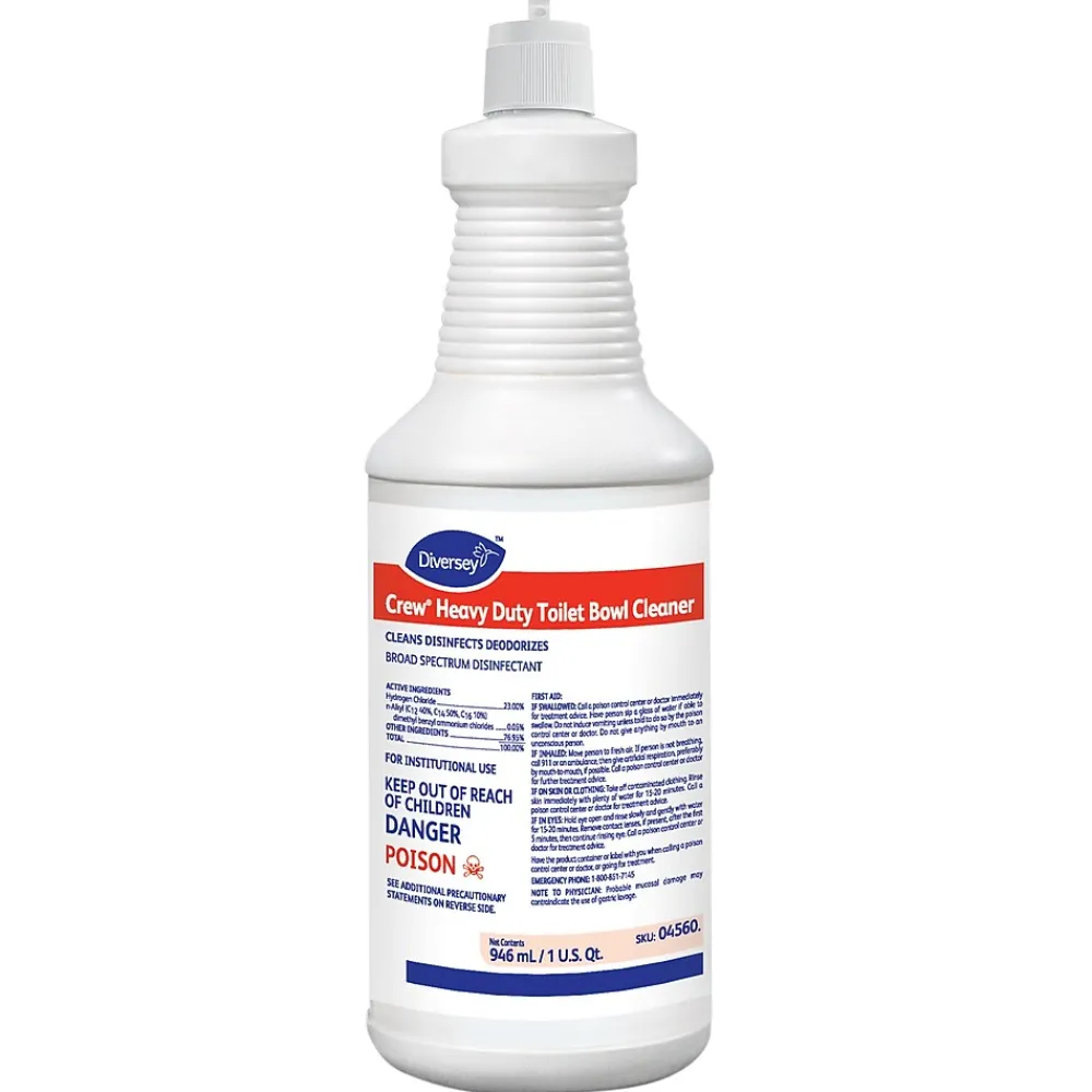 Crew Heavy Duty Toilet Bowl Cleaner, Mint Scent, 32 oz., 12/Carton (04560)