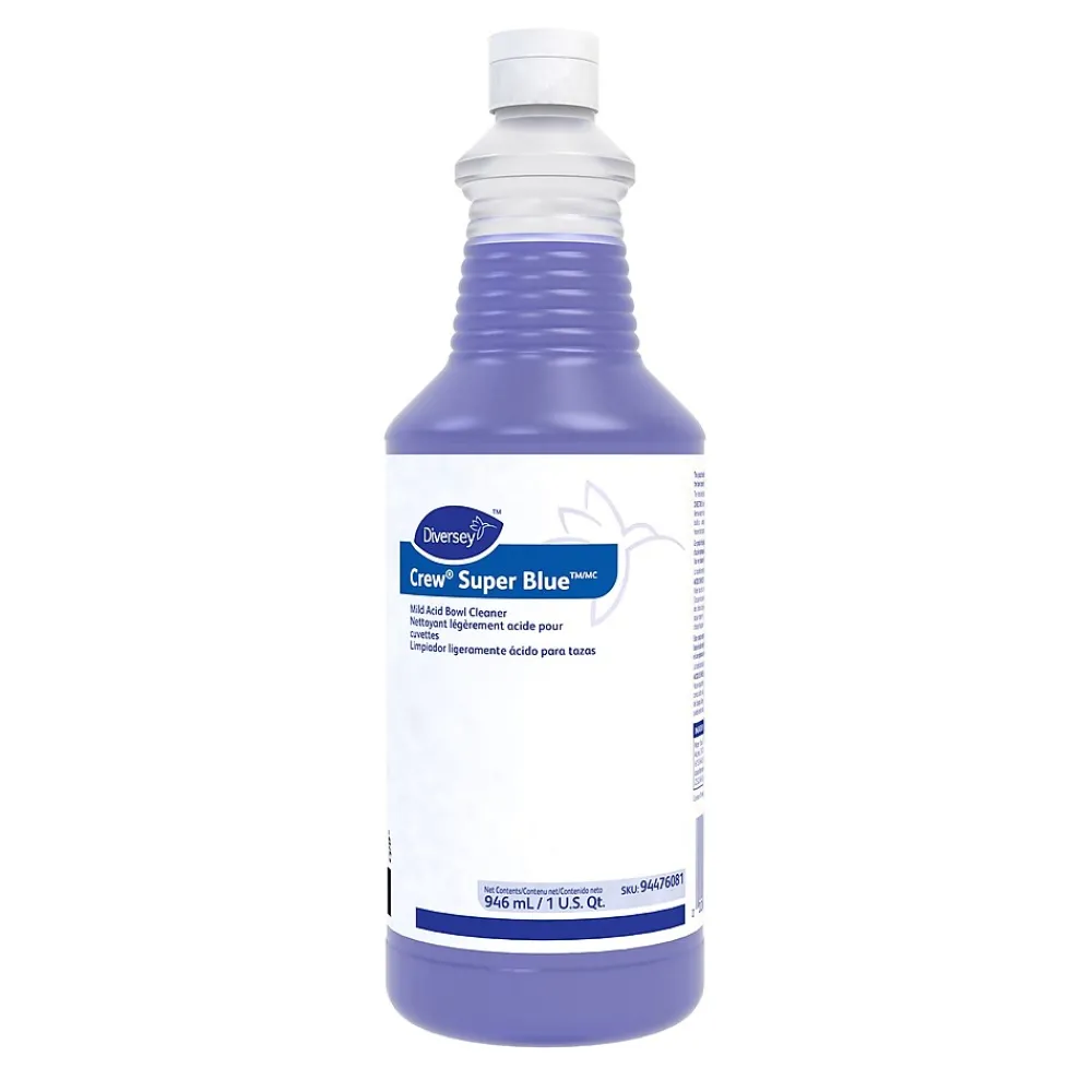 Crew Super Blue Spray Mild Acid Bowl Cleaner, Citrus Scent, 32 oz., 12/Carton (94476081)