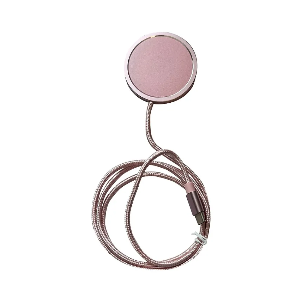 3D Luxe MagSafe Wireless Charging Pad, 3', Pink (C-WIRELESS-PINK)