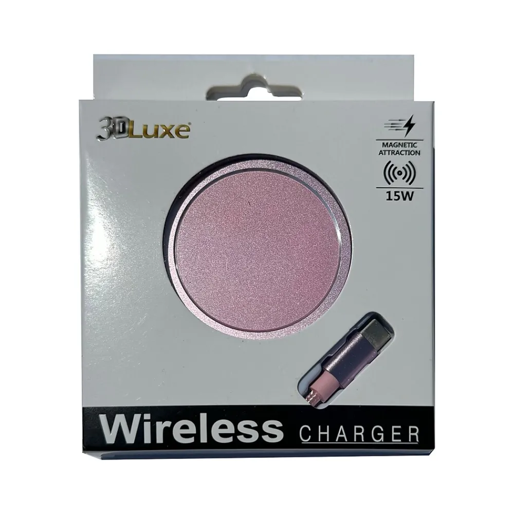 3D Luxe MagSafe Wireless Charging Pad, 3', Pink (C-WIRELESS-PINK)