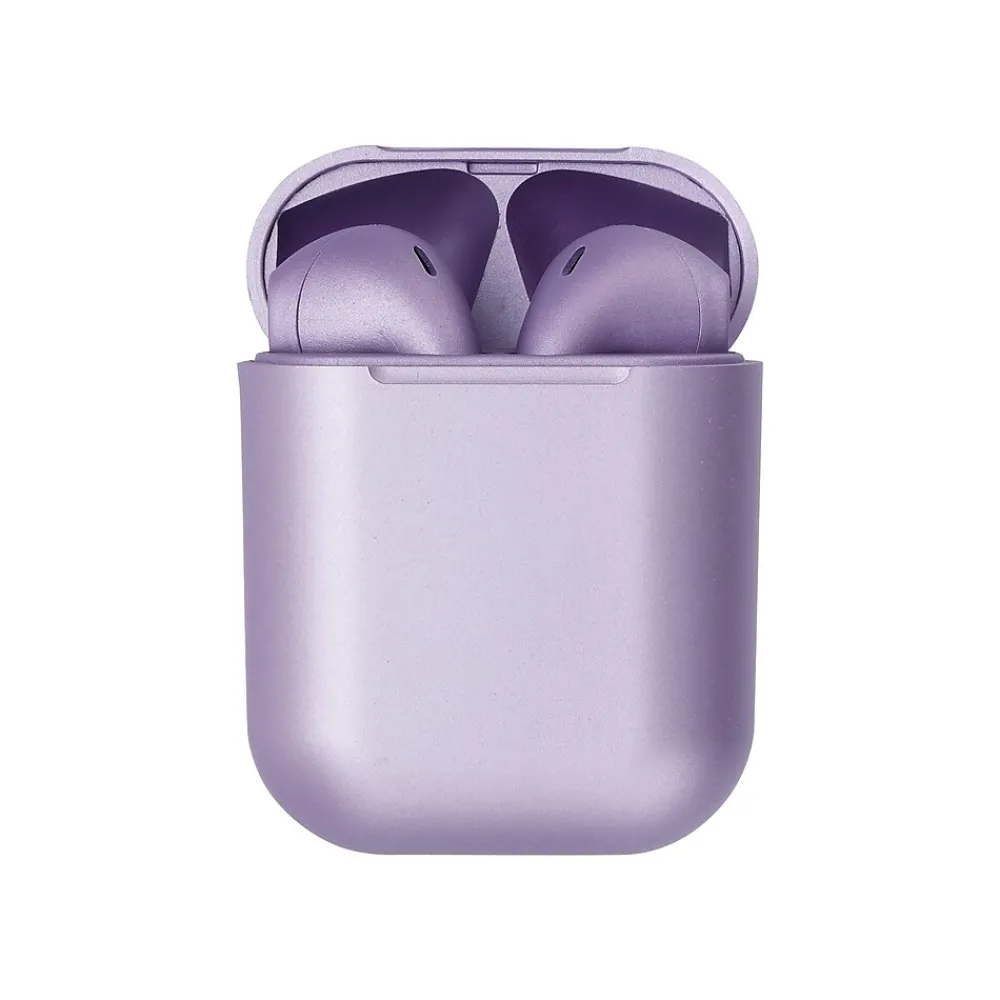 3D Luxe TWS Wireless Earbuds, Bluetooth, Satin Purple (TWS-Satin-Purple)