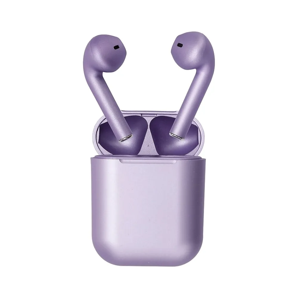 3D Luxe TWS Wireless Earbuds, Bluetooth, Satin Purple (TWS-Satin-Purple)