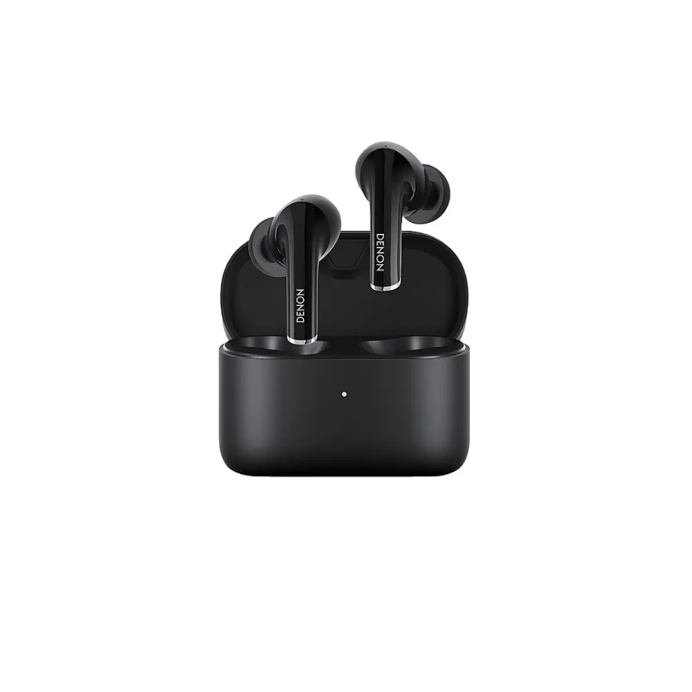 Denon Wireless Active Noise Canceling Earbuds, Bluetooth, Black (AHC830NCWWT)