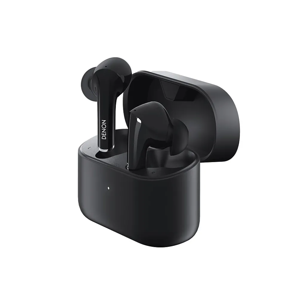 Denon Wireless Active Noise Canceling Earbuds, Bluetooth, Black (AHC830NCWWT)