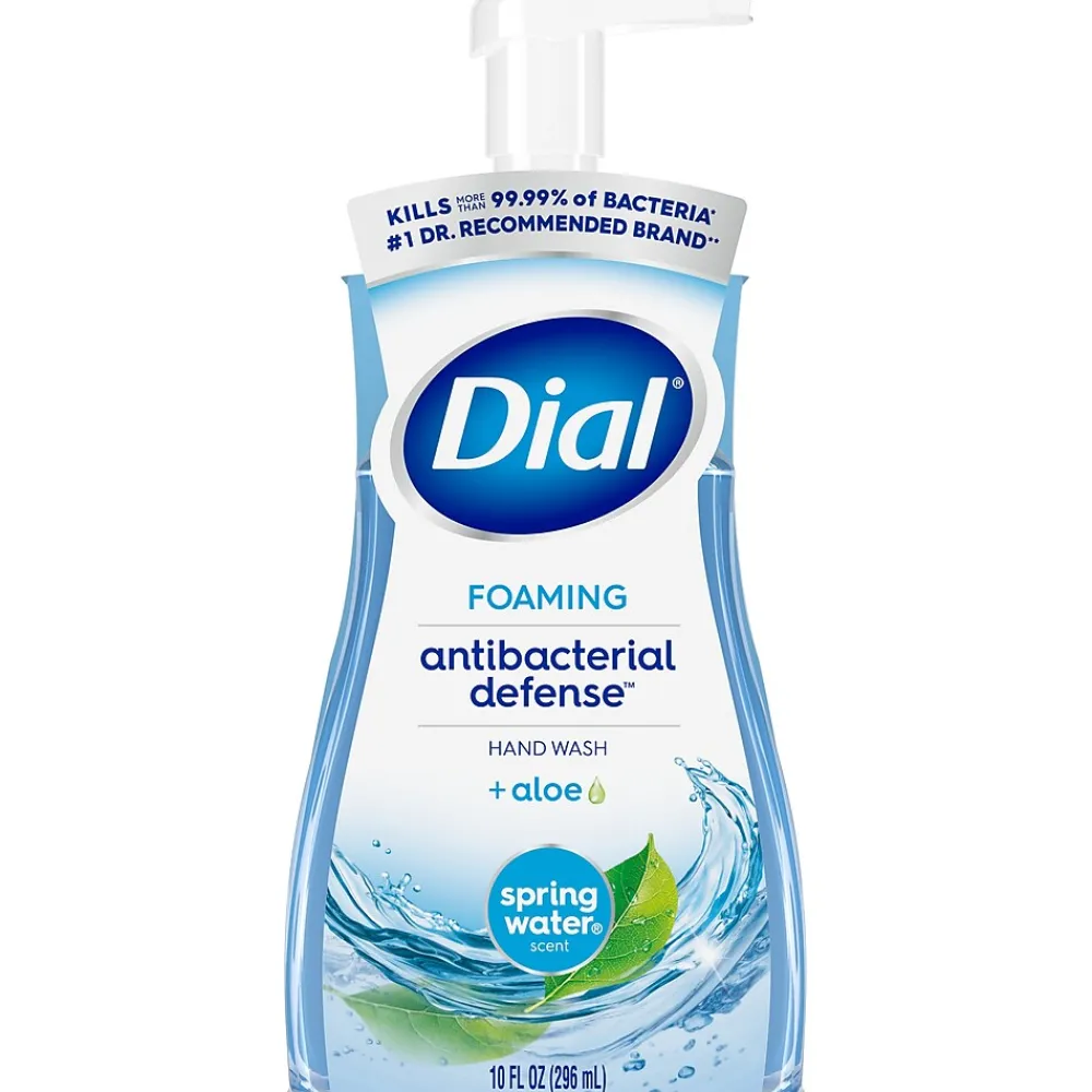 Dial Antibacterial Foaming Hand Soap, Spring Water Scent, 8/Carton (017000347394)