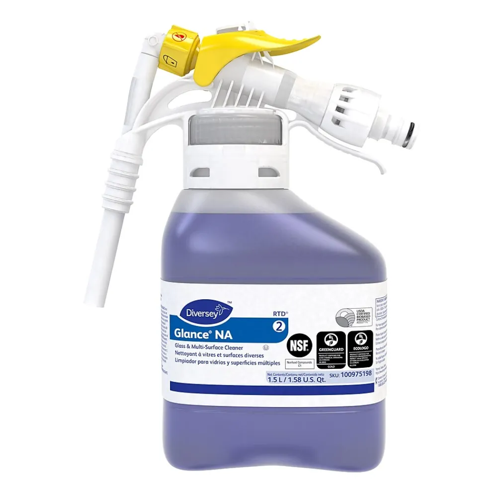 Diversey Glance NA Glass & Multi-Surface Cleaner, 1.5 L (100975198)