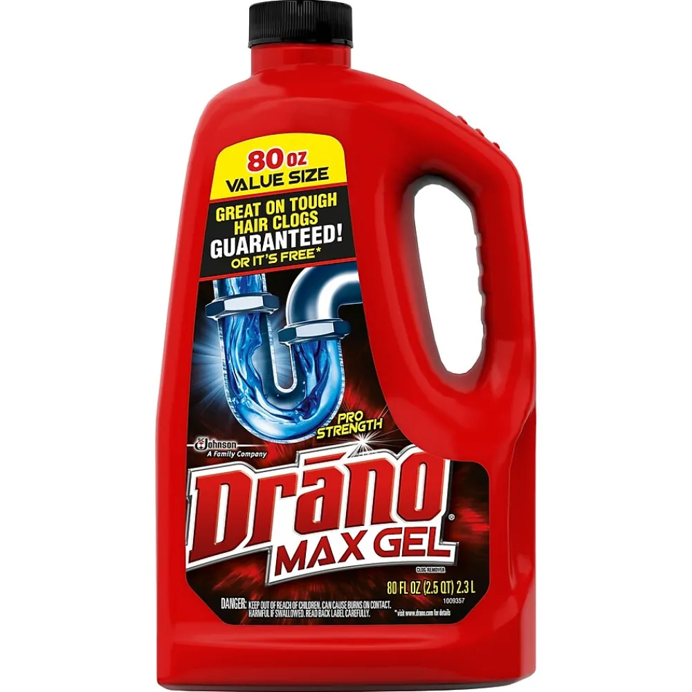 Drano Max Gel Drain Cleaner, 80 Fl. Oz. (694772)