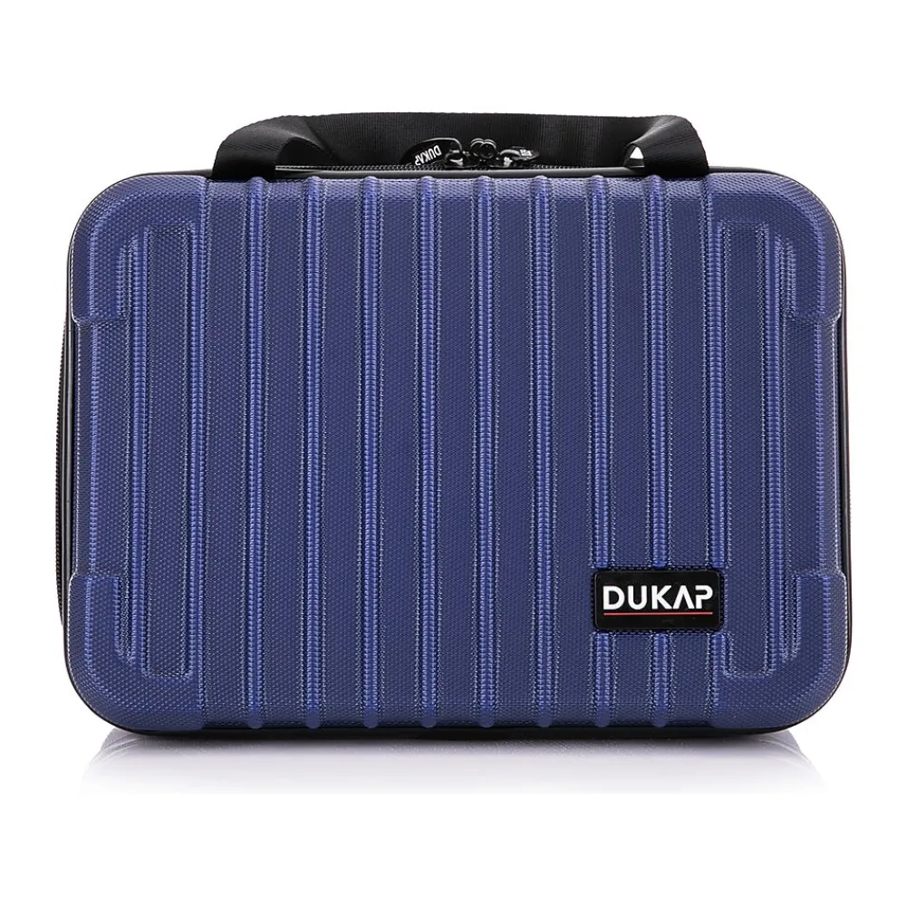 DUKAP Tour 11.5" Plastic Toiletry Bag, Water Resistant, (DKTOU00XS-BLU)