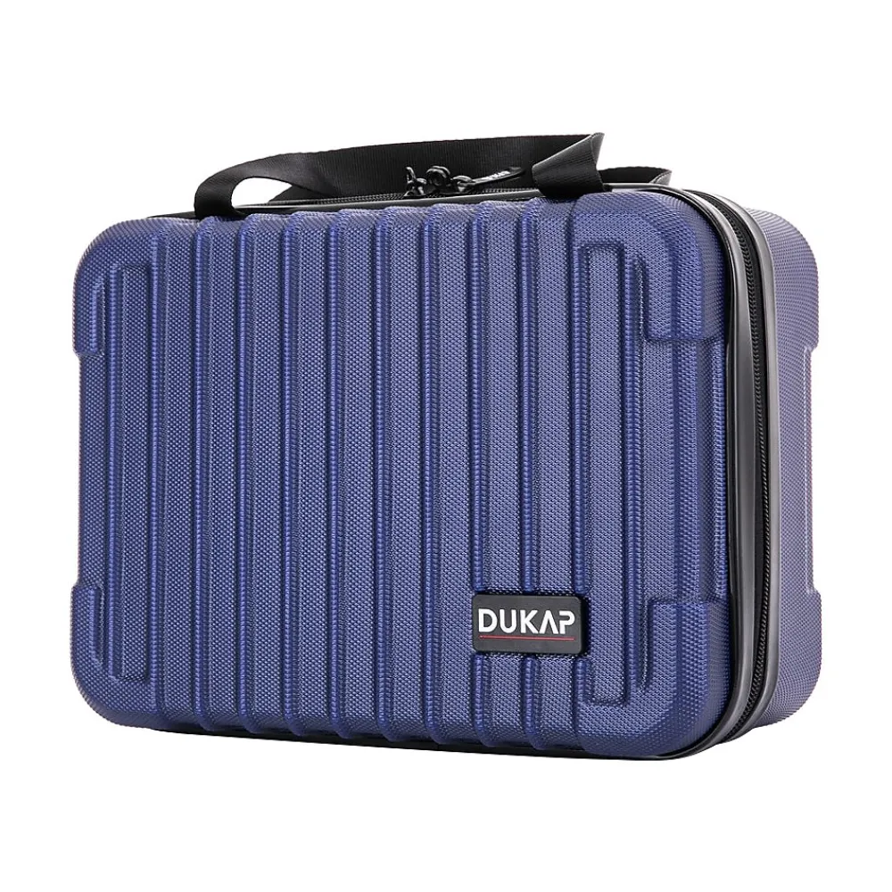 DUKAP Tour 11.5" Plastic Toiletry Bag, Water Resistant, (DKTOU00XS-BLU)