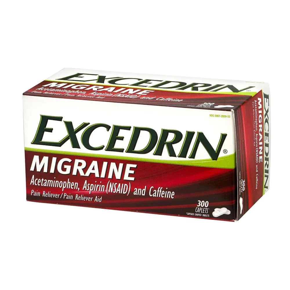 Excedrin Migraine Pain Reliever Caplets, 300 Count (3933)