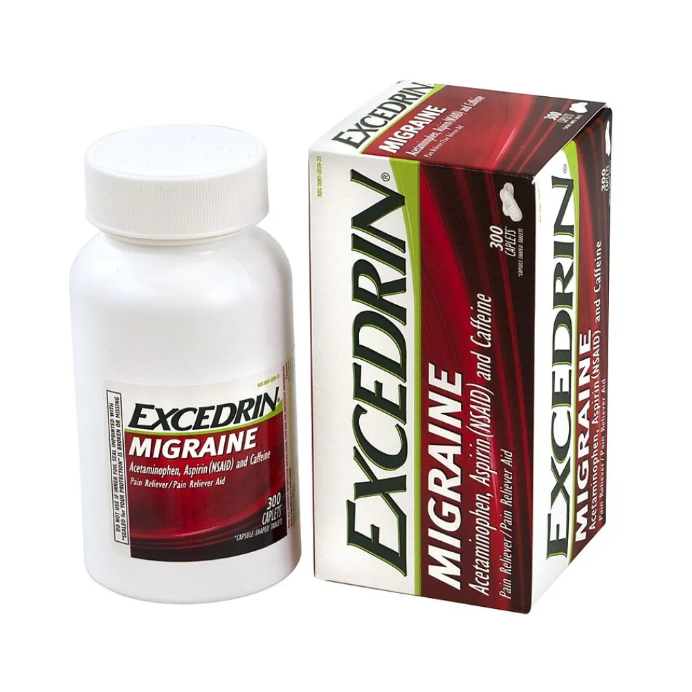 Excedrin Migraine Pain Reliever Caplets, 300 Count (3933)