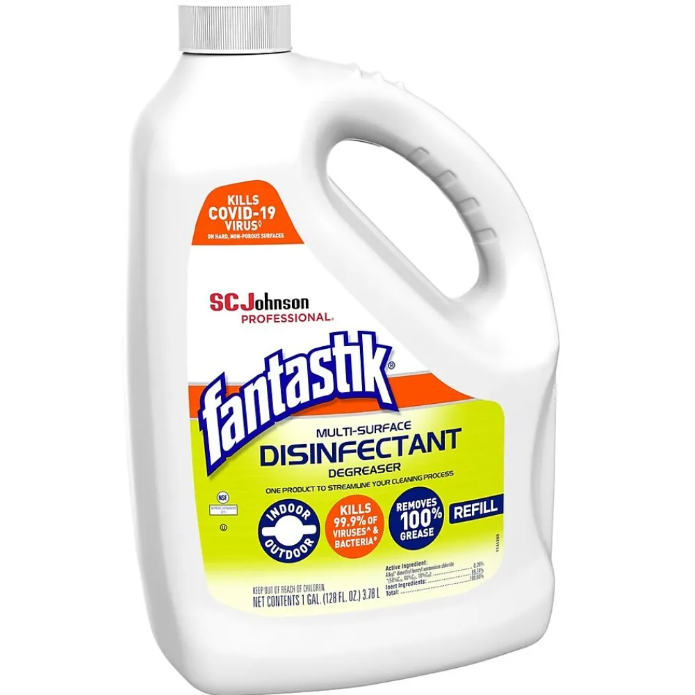 Fantastik Multi-Surface Disinfectant Degreaser, Fresh Scent, 1 gal., 4/Carton (311930)