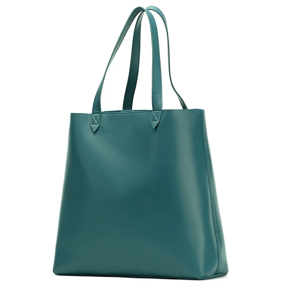 Francine Collection s Made Easy Leather 15.6 Laptop Tote, Green (FCTGRMADE)