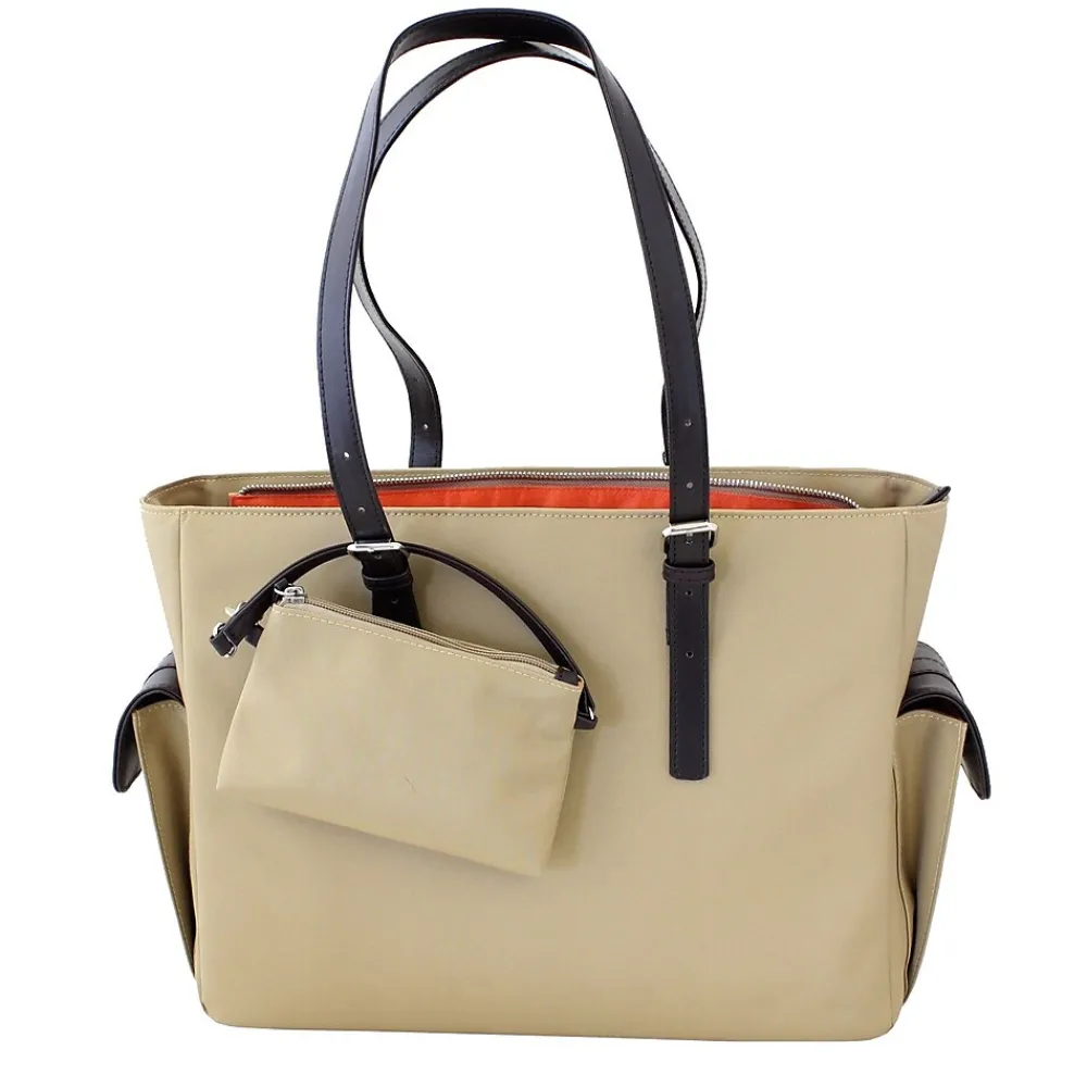 Francine Collection s Slim Liberator 14" Laptop Tote, Tan (FWTM14TLIB)