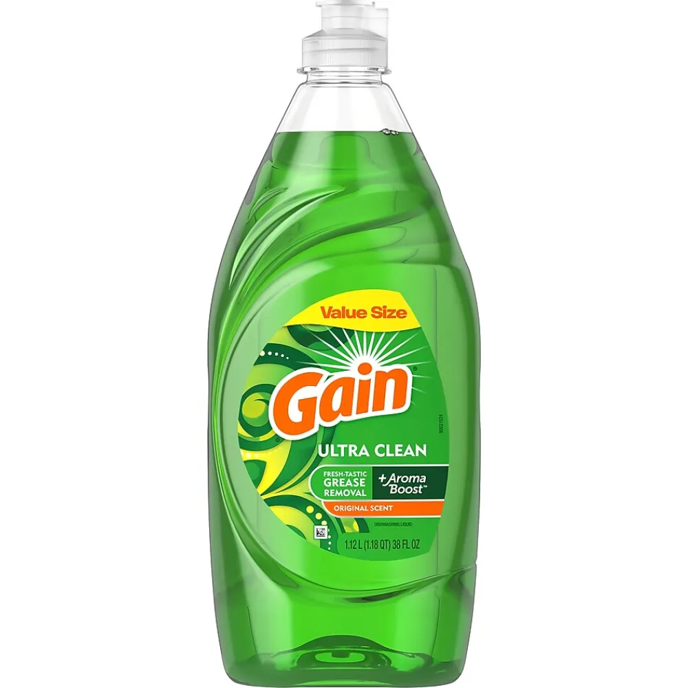 Gain Ultra Liquid Dish Soap, Original Scent, 38 oz. (74346)