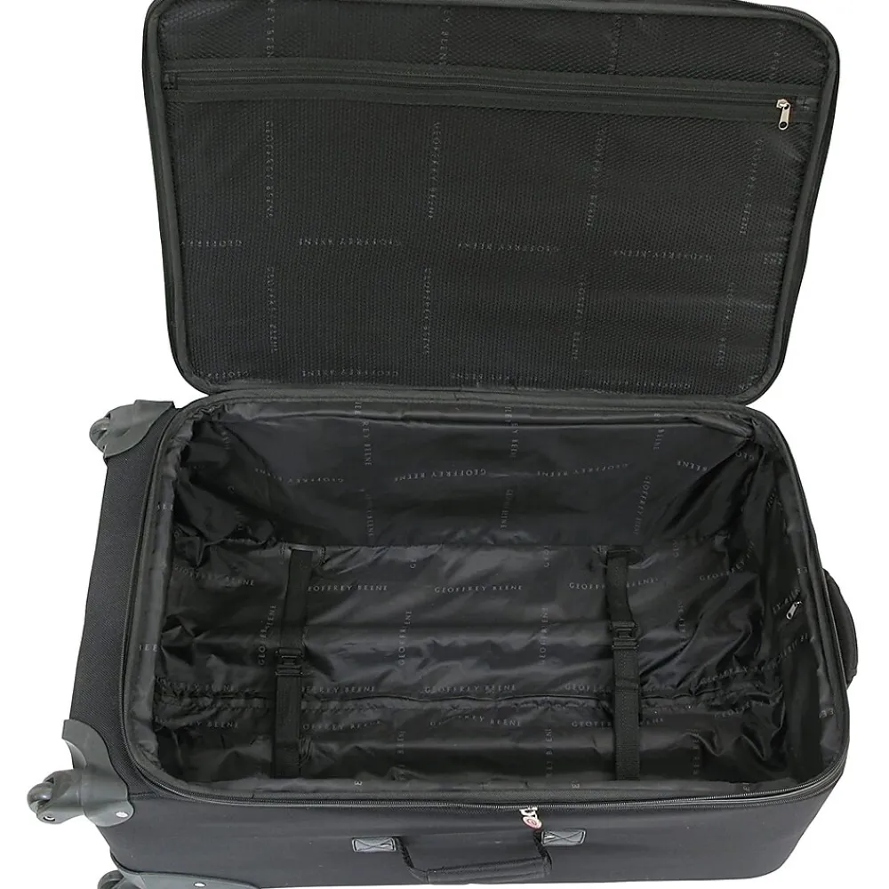 Geoffrey Beene Brentwood 3-Piece Spinner Luggage Set, Black (GB866-3)