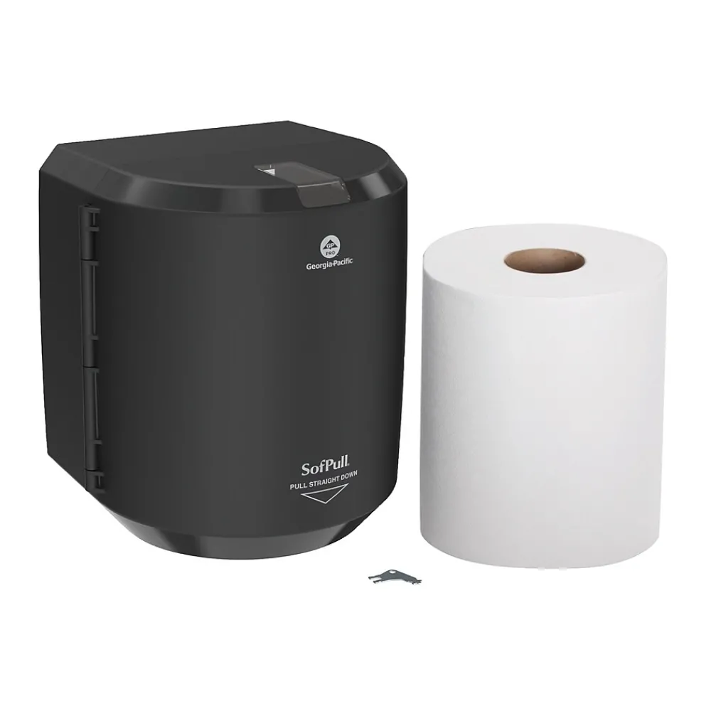 SofPull Georgia-Pacific Paper Towel Dispenser Kit, Black (58206B)