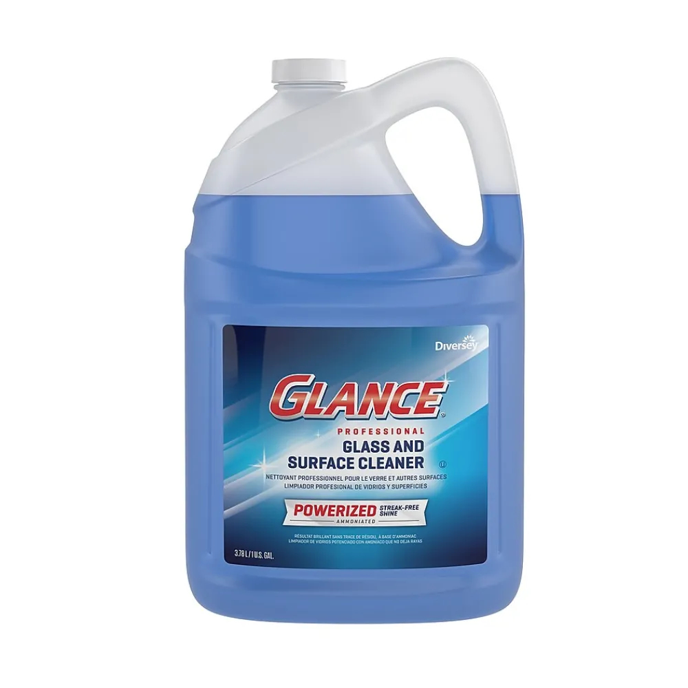 Glance Powerized Professional Glass & Surface Cleaner, 1 Gallon (CBD540311)