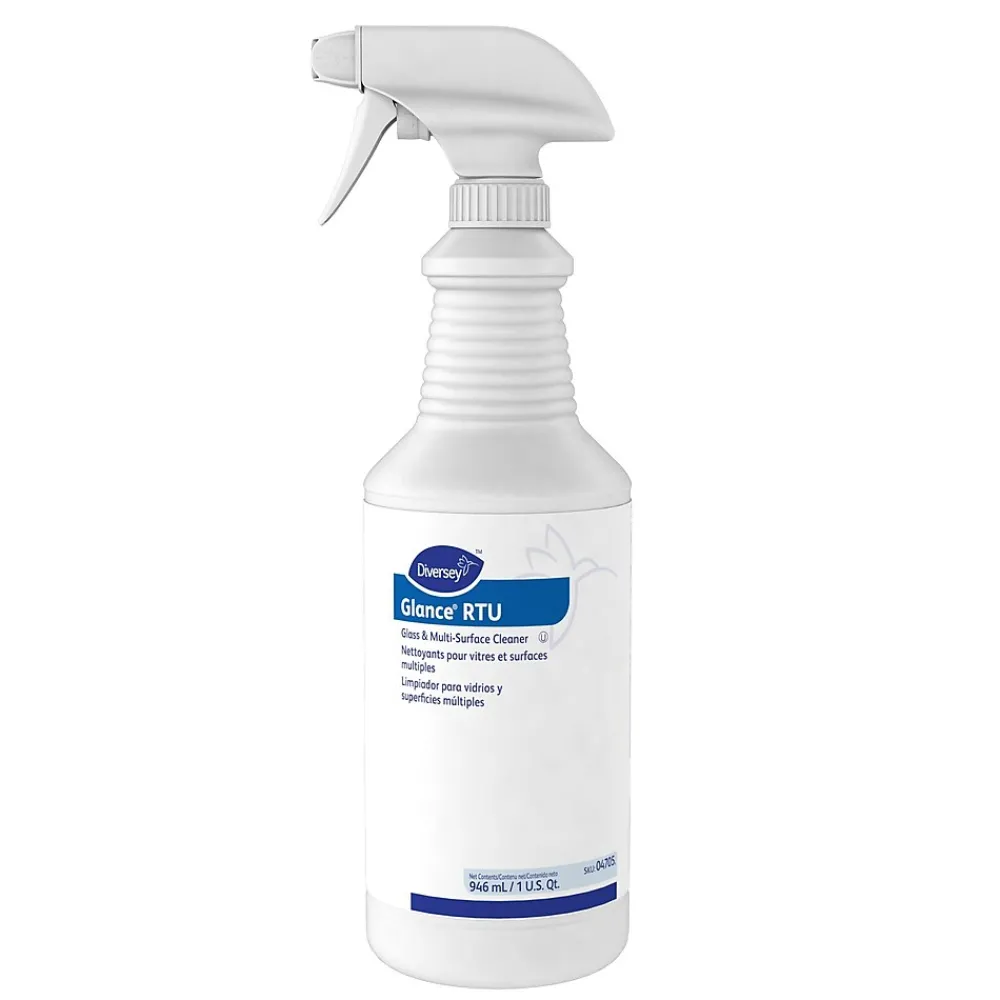 Glance Window & Glass Cleaner, Ammonia, 32 Oz., (04705)