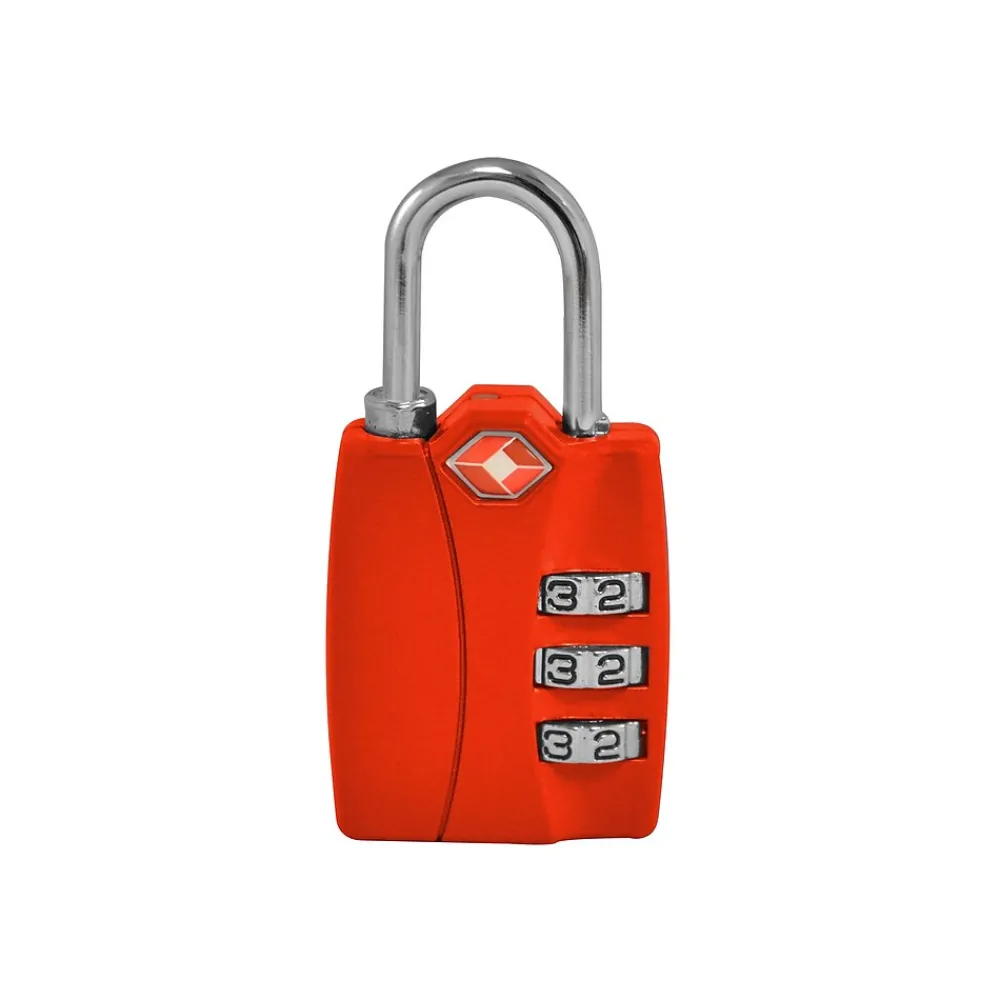 Go Green Power Travergo 3 Digit Combination Lock, Red (TR1120RD)