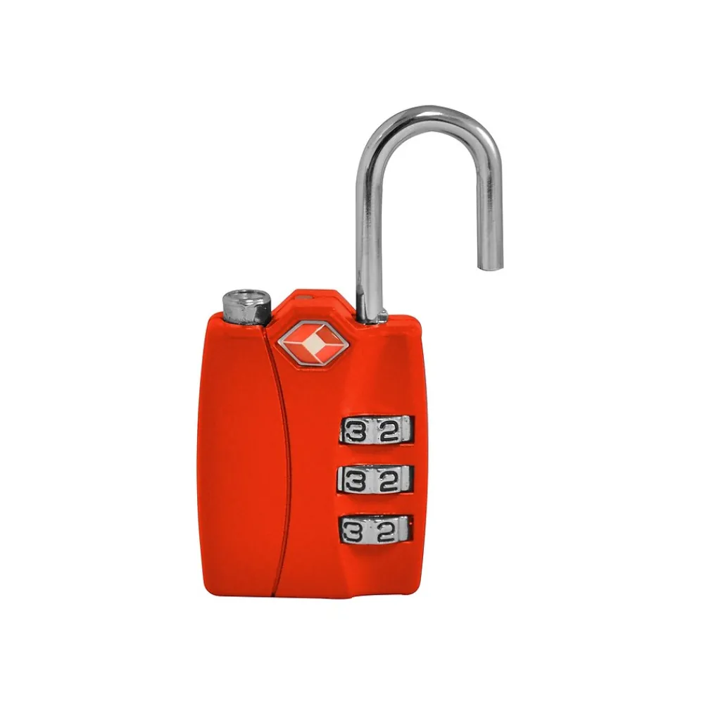 Go Green Power Travergo 3 Digit Combination Lock, Red (TR1120RD)