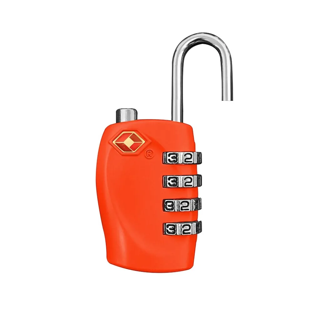 Go Green Power Travergo 4-Digit Combination Lock, Red (TR1140RD)