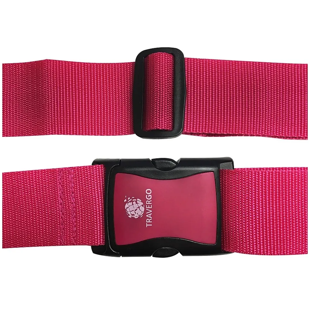 GoGreen Power Travergo Nylon Luggage Strap, Pink (TR1200PK)