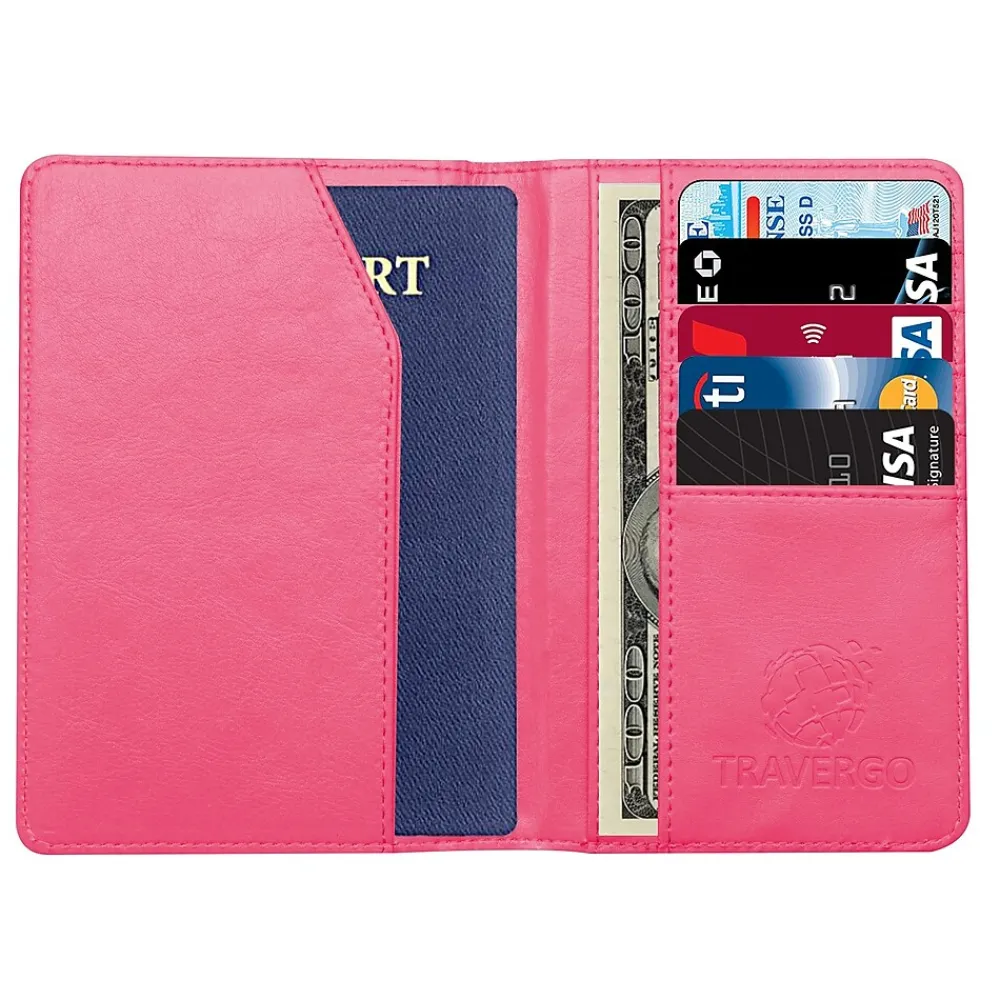 GoGreen Power Travergo Passport Holder, Pink (TR1240PK)