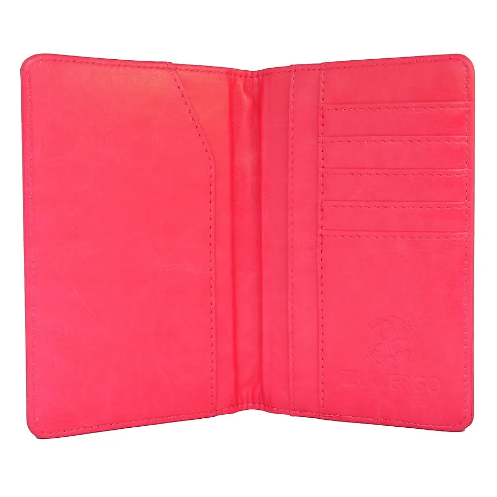 GoGreen Power Travergo Passport Holder, Pink (TR1240PK)