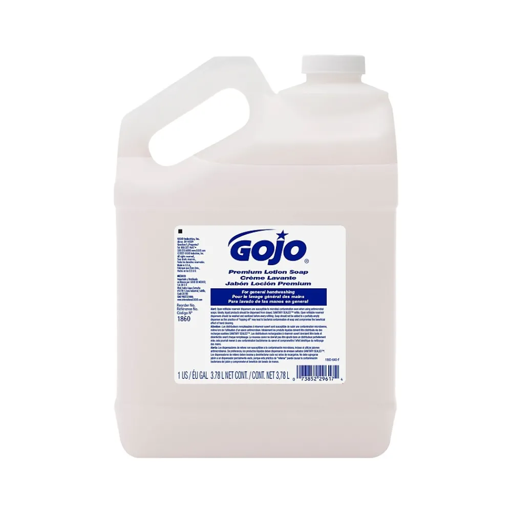 GOJO Premium Liquid Hand Soap Refill, Waterfall Scent, 128 oz. (1860-04)