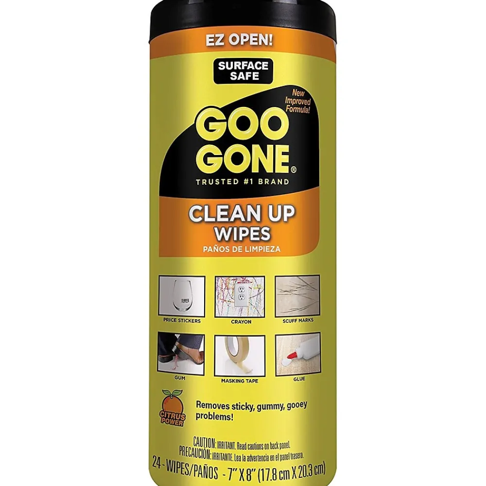 Goo Gone Clean Up Wipes, 24 Wipes (2000-GG)