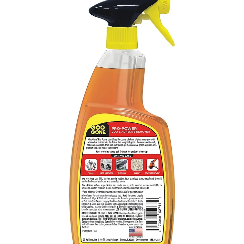 Goo Gone Pro-Power Goo & Adhesive Remover, Citrus, 24oz (WMN-2180A)