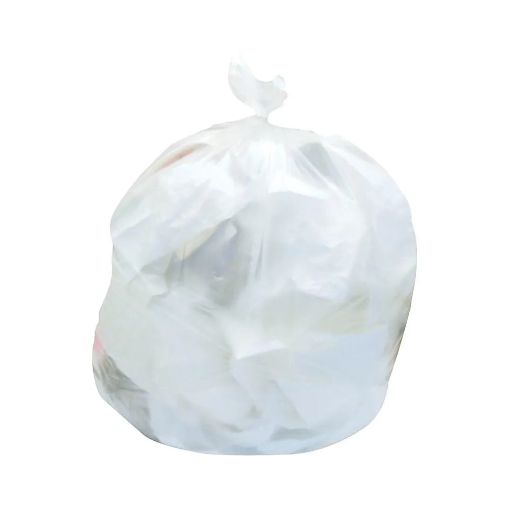 Heritage Bag Heritage 33 Gallon Industrial Trash Bag, 33" x 46", High Density, 22 Mic, Natural, 250 Bags/Box, 10 Rolls (Z6646WN R01)