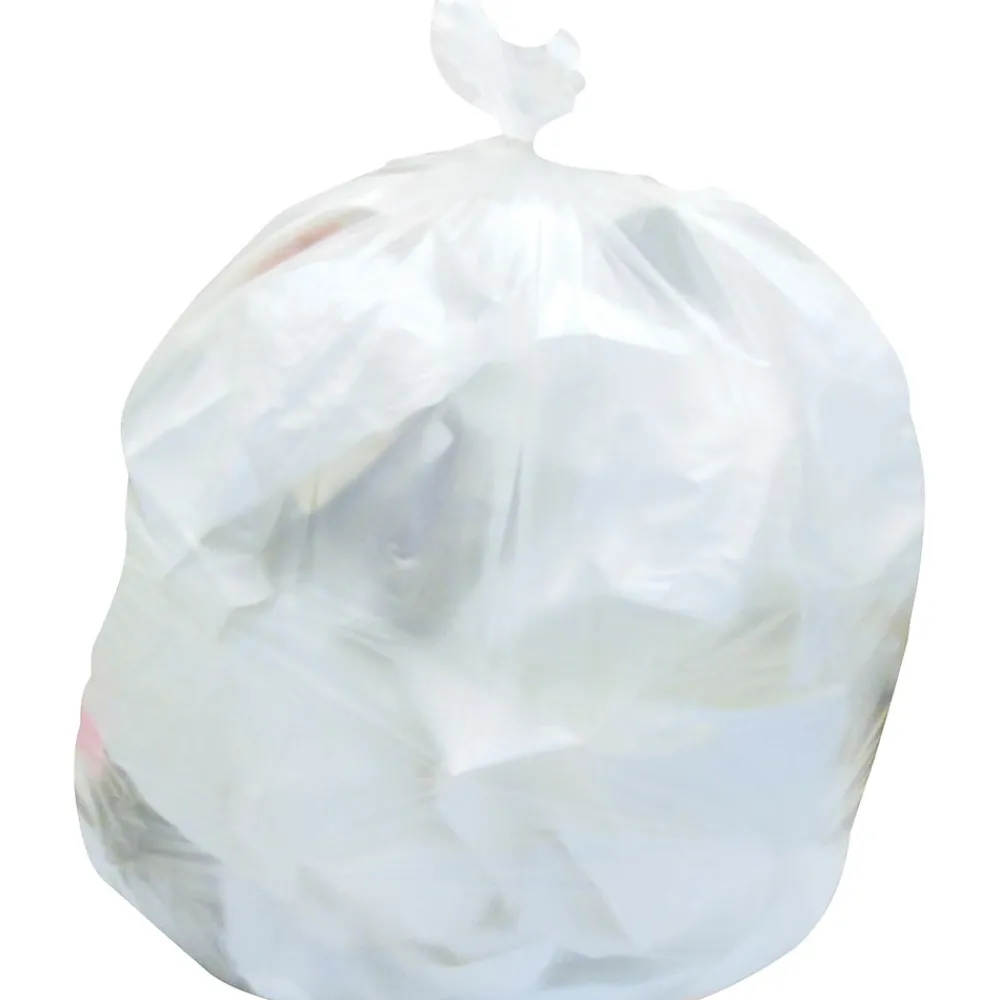 Heritage Bag Heritage 7-10 Gallon Industrial Trash Bag, 24" x 27", High Density, 6 Mic, Natural, 20 Rolls (Z4827RN R01)