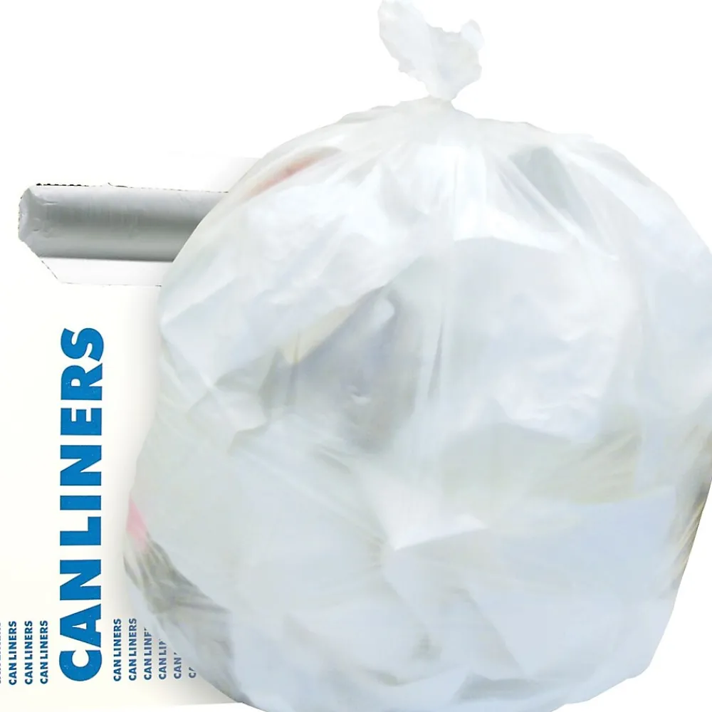 Heritage Bag Heritage 4 Gallon Industrial Trash Bag, 17" x 18", High Density, 6 Mic, Natural, 40 Rolls (Z3418RN R01)