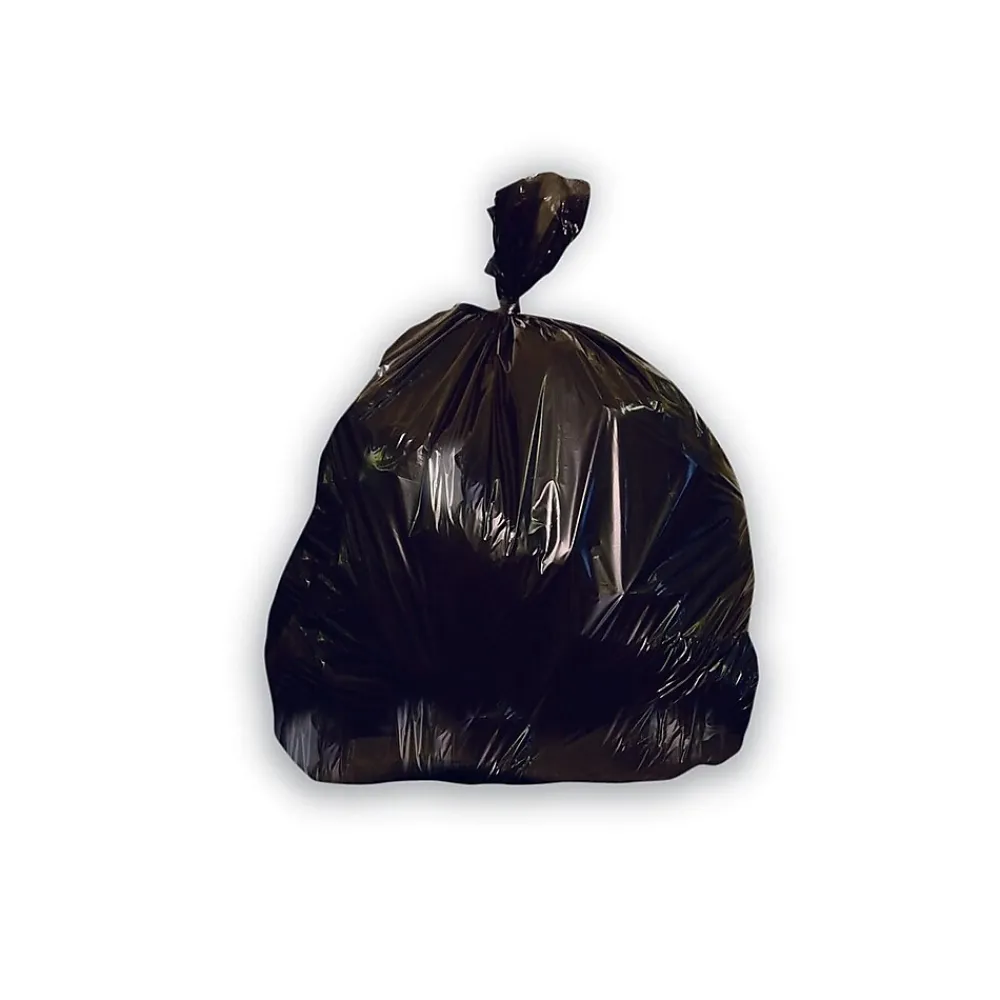 Heritage Bag Heritage 60 Gallon Industrial Trash Bag, 38" x 58", Low Density, 2.5 Mil, Black, 50 Bags/Box (H7658XK X04)
