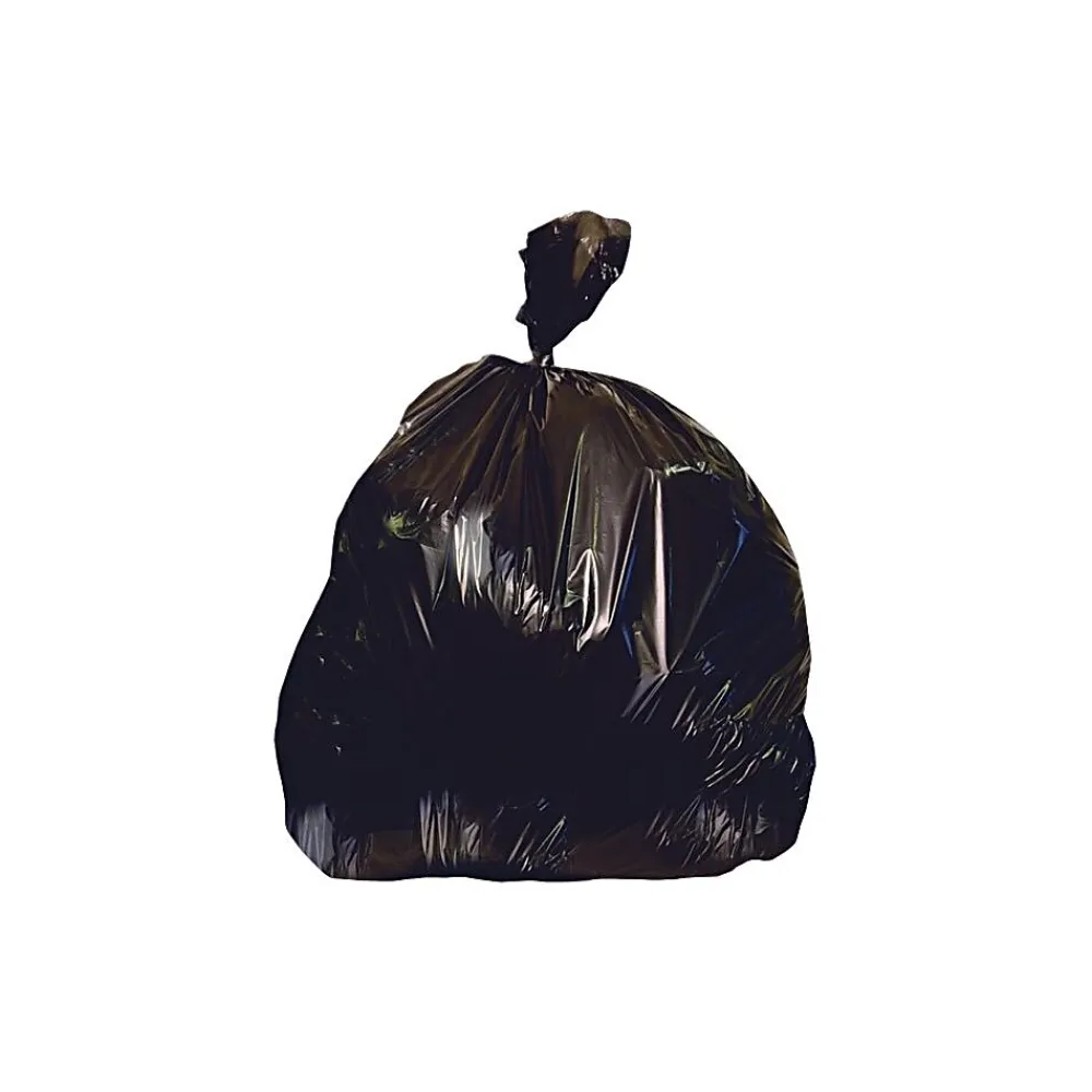 Heritage Bag Heritage 20-30 Gallon Industrial Trash Bag, 36" x 30", Low Density, 0.65 mil, Black (H6036HK/H6036HB)