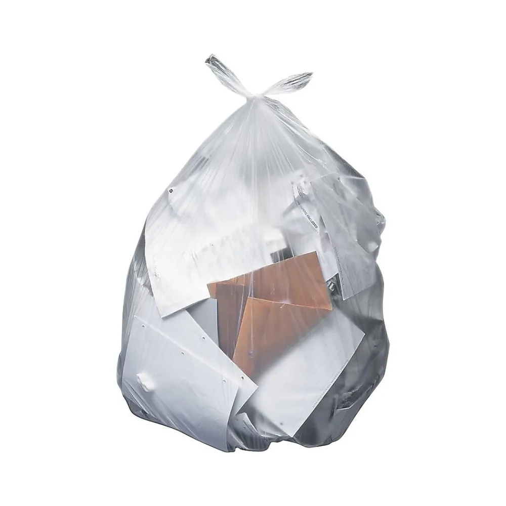 Heritage Bag Heritage 50-56 Gallon Industrial Trash Bag, 43" x 48", Low Density, 2 Mil, Clear, 100 Bags/Box (H8648QC)