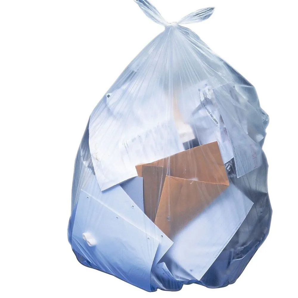 Heritage Bag Heritage 20-30 Gallon Industrial Trash Bag, 36" x 30", Low Density, 1.1 Mil, Clear (H6036SC)