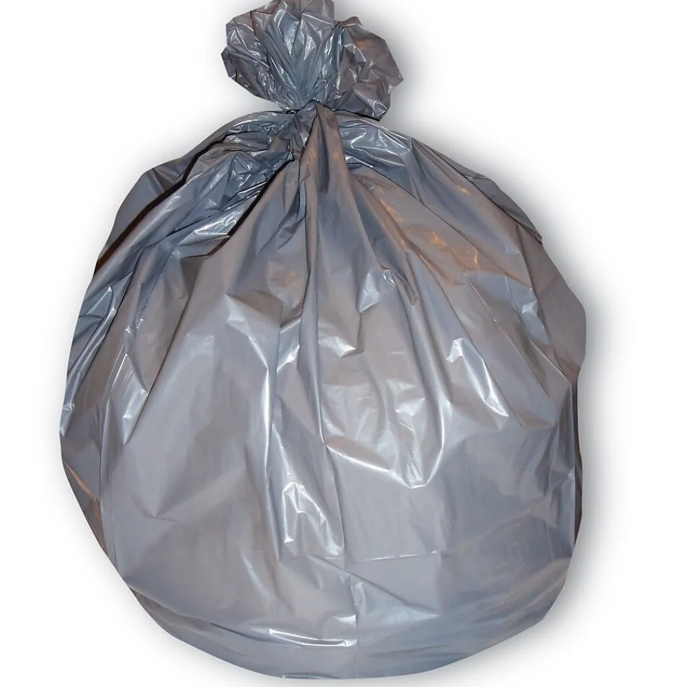 Heritage Bag Heritage 56 Gallon Industrial Trash Bag, 44" x 55", Low Density, 1.6 Mil, gray (PH56G)