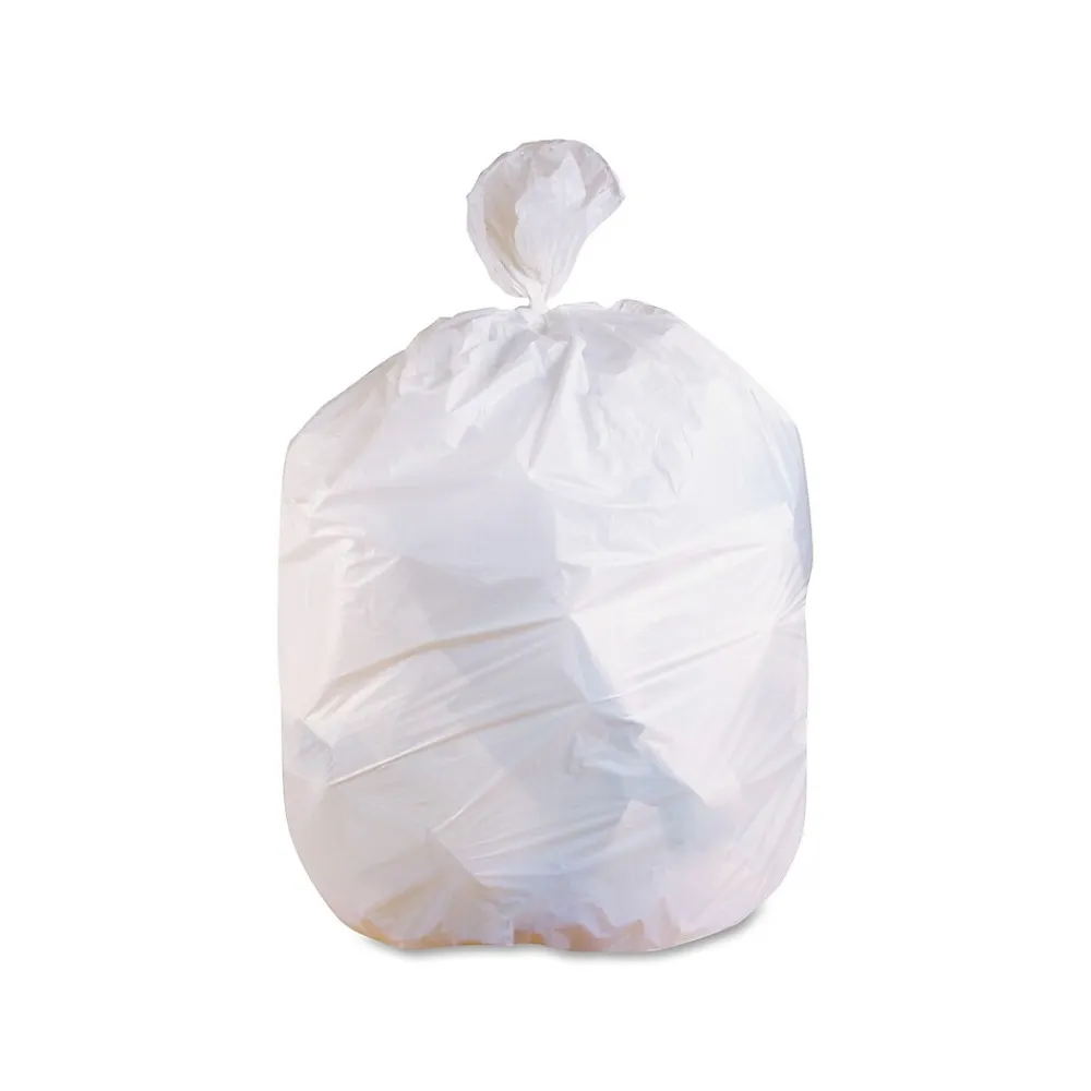 Heritage Bag Heritage Right Sack 30-32 Gallon Industrial Trash Bag, 33" x 45", Low Density, 1.4 Mil, White, 200 Bags/Box (H32 W)