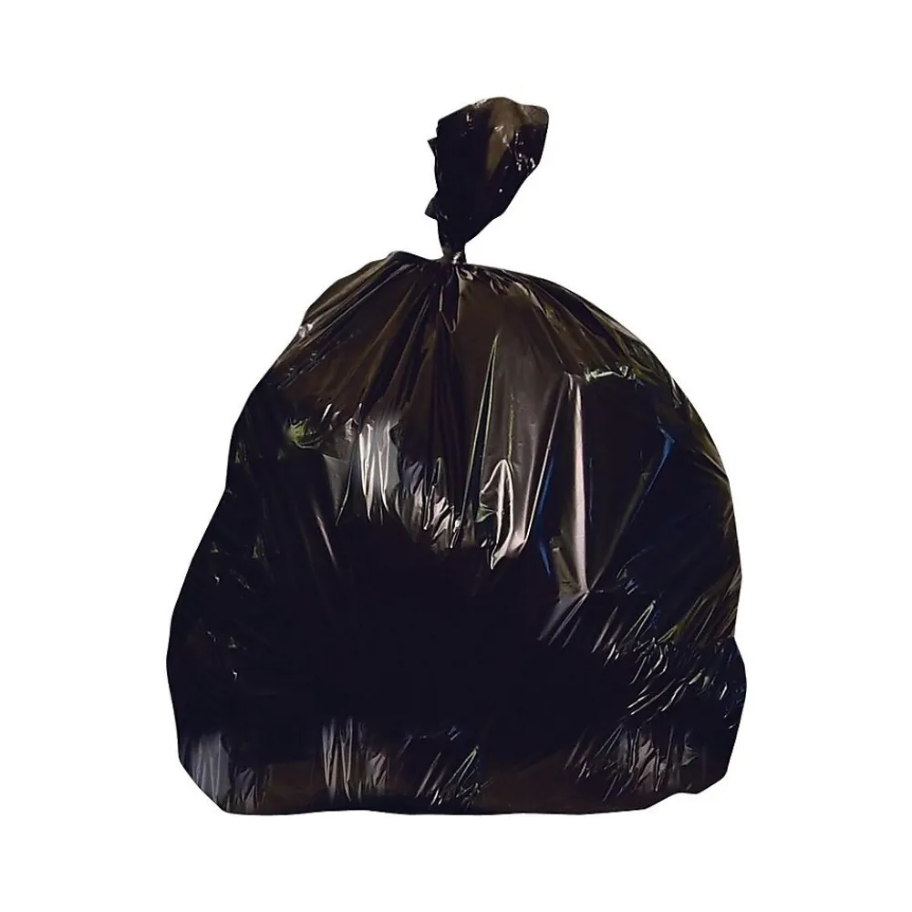 Heritage Bag Heritage X-Liner 55-60 Gallon Industrial Trash Bag, 38" x 58", Low Density, 2 Mil, Black, 100 Bags/Box (X7658QK)