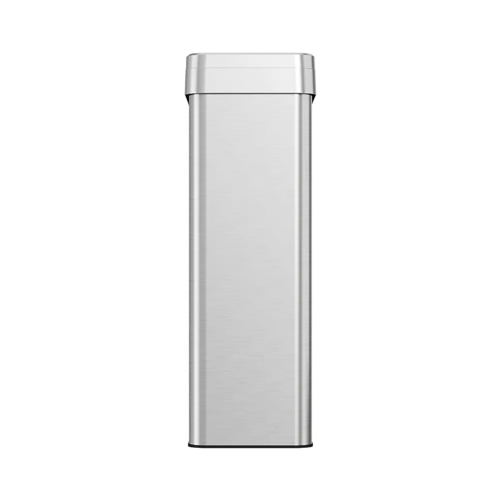 HLS Commercial Stainless Steel Trash Can with Open Lid, 21-Gallon, Silver (HLS21UOT)