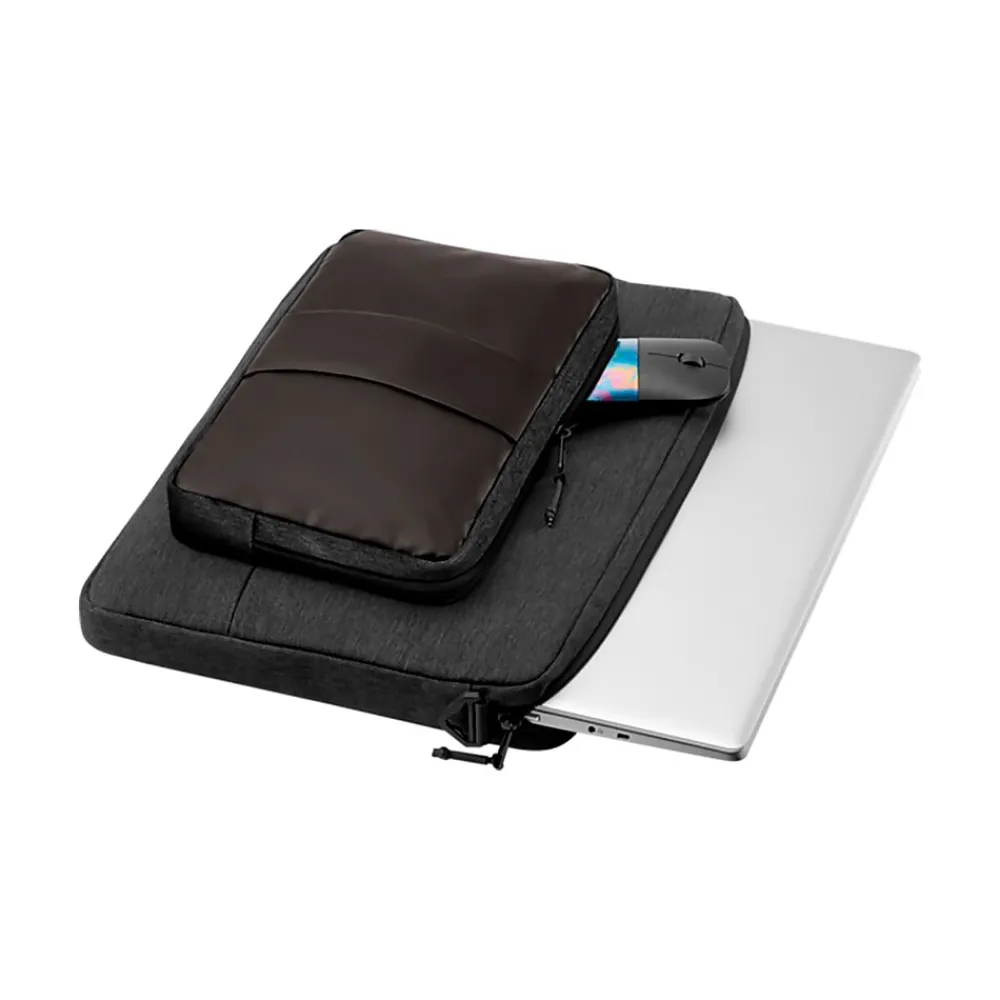 HP Polyester Laptop Sleeve for 15.6" Laptops, Black/Brown (1G6D6AA)