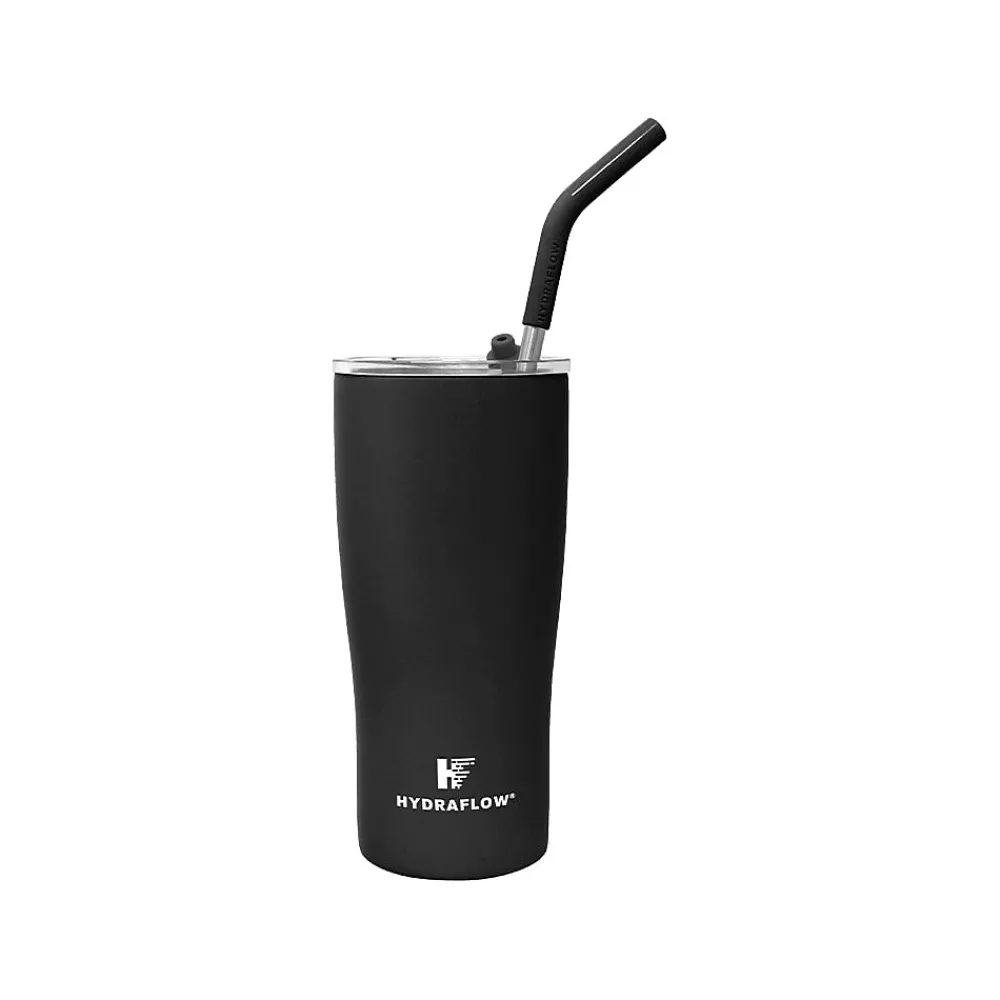 HYDRAFLOW Capri Stainless Steel Vacuum Insulated Tumbler, 20 oz., Black (218688)