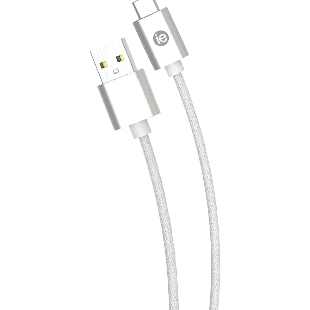 iEssentials USB-C to USB-A Charging Cable, 6 ft., White (IENBC6CWT)