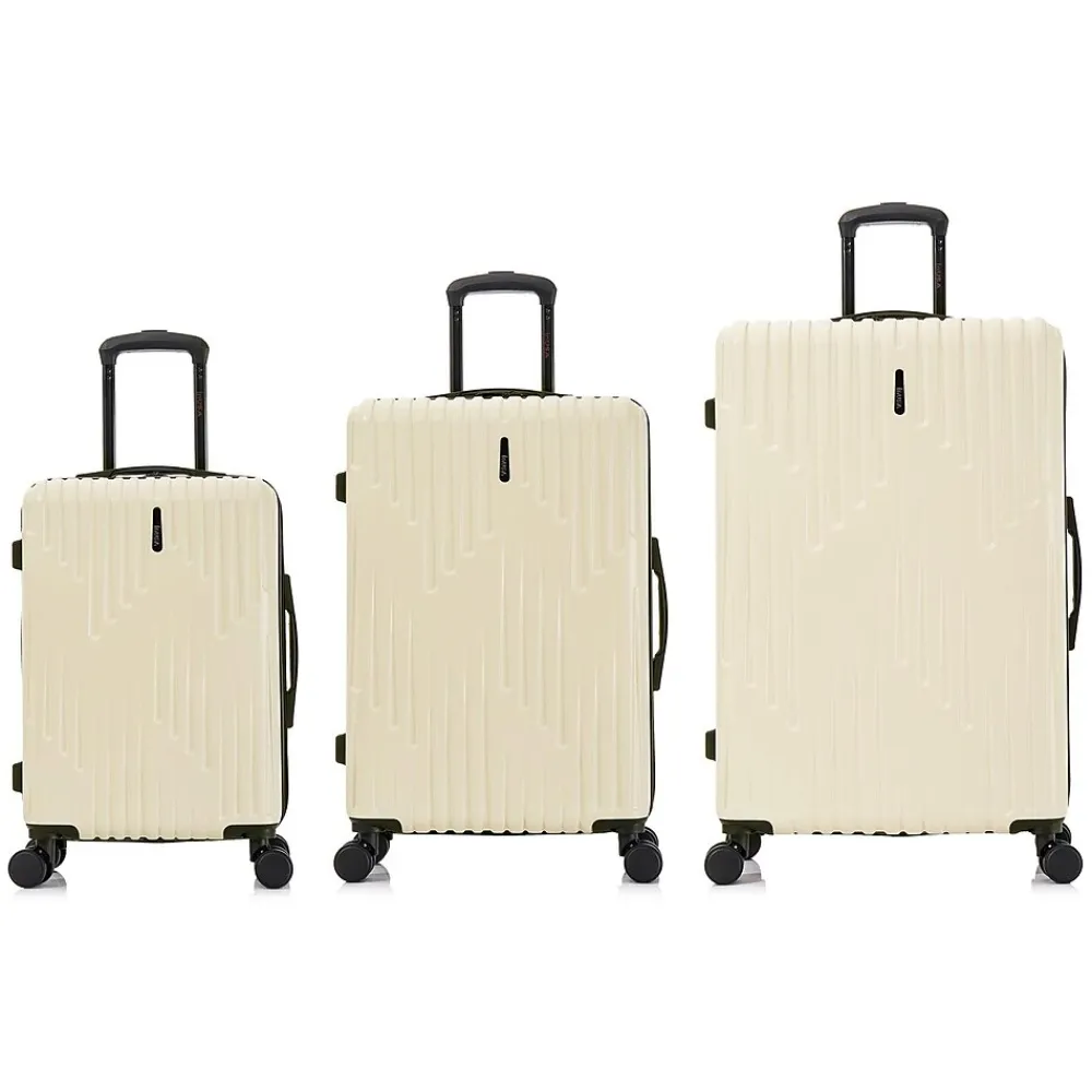 InUSA Drip Hardside Spinner Luggage Set, (IUDRISML-SAN)