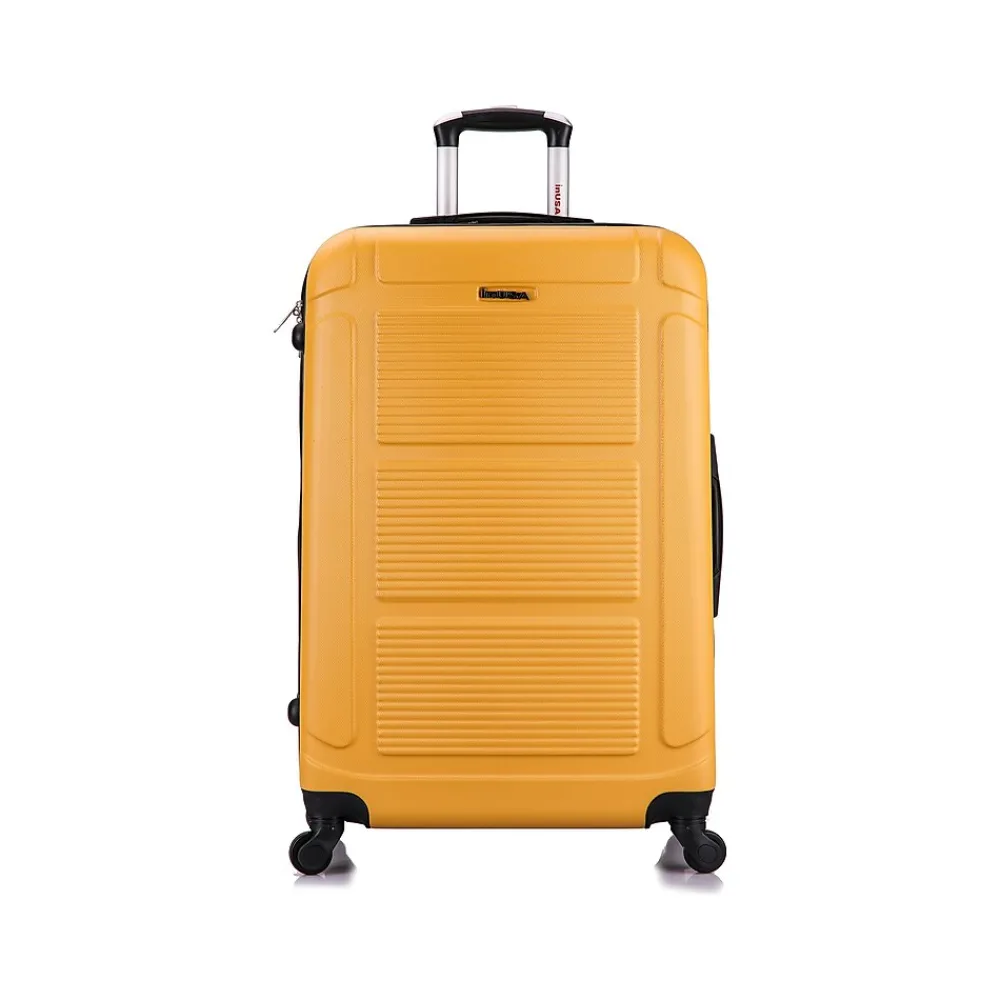 InUSA Pilot 28" Hardside Suitcase, 4-Wheeled Spinner, Mustard (IUPIL00L-MUS)