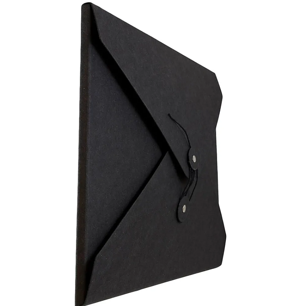 JAM Paper Portfolio Case with Drawstring Closure, Black (2011 202)