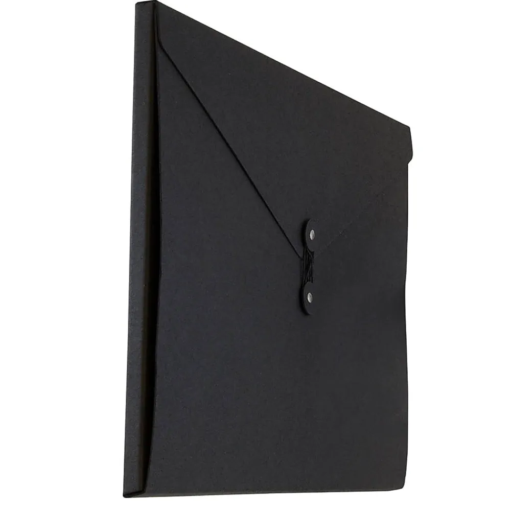 JAM Paper Portfolio Case with Drawstring Closure, Black (3039 202)